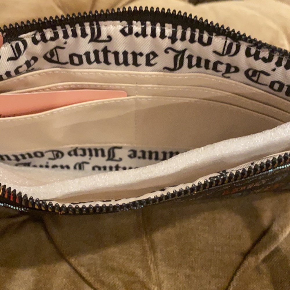 - Rainbow Black it’s a man’s world clutch/wristlet Juicy cou… - Picture 6 of 7